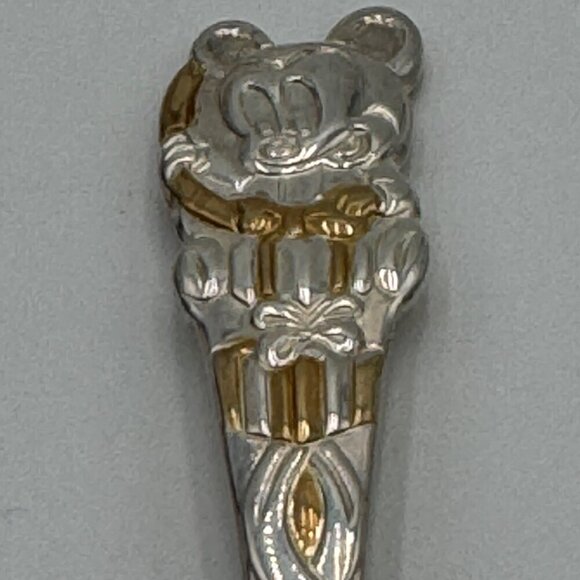 Vintage Disney Mickey and Minnie Mouse Spoon and Fork Set Korea Small child size - Picture 3 of 7